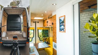 40 jours daménagement en 12 minutes Mercedes Sprinter avec douche et cuisine vanlife [upl. by Aisyla52]