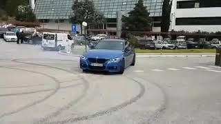 Drift BMW F30 325D M performance stage2 by ATM chiptuning Balkan [upl. by Aneladgam]