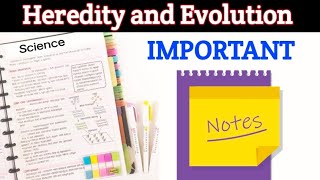 Heredity and Evolution  Class 10  Science 2  NOTES sciencesscboard [upl. by Aicilegna]