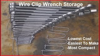 Wrench Organizer  Storage Clip  Lowest Cost Easiest To Make Most Compact [upl. by Ihcego]