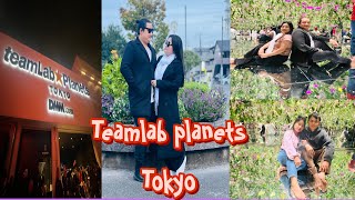 Teamlab planets Tokyo second day with friends🇳🇵🩷🇯🇵🙏 avash theeng vlog [upl. by Tinaret]