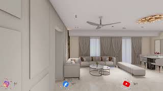 3 BHK Interior Full details videos 3D WALKTHOROUGH RAHUL ARCUS BY HT INTERIORS htinteriorpune home [upl. by Auqemahs979]