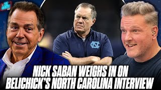 Nick Sabans Thoughts On Why Bill Belichick Would Want To Take North Carolinas Head Coaching Job [upl. by Tabber]