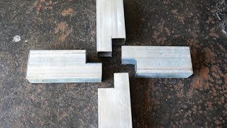 How to Connect Four Metal Bars Symmetrically and Looks Beautiful [upl. by Onid]