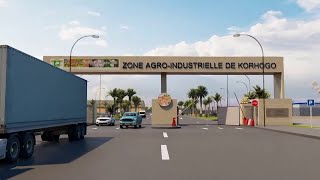 Le conseil coton anacarde présente la zone agroindustrielle de Korogho [upl. by Ahsila222]