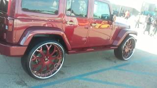 Kandy Brandywine Jeep Wrangler on 26 inch Forgiato [upl. by Abey]