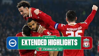 Brighton vs Liverpool Extended Highlights  Carabao Cup  CBS Sports Golazo [upl. by Yokoyama817]