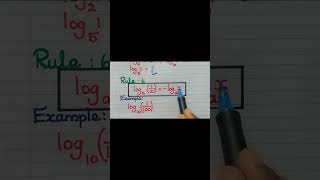 Rules of Logarithms Part  3 logarithms IGCSE OLevel Add Maths log shortsfeed  LogRules [upl. by Bathsheb]