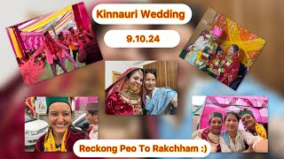 Kinnauri Wedding  Reckong Peo to Rakchham  09102024 [upl. by Rheims]