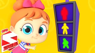 Traffic Safety Song  Nursery Rhymes For Kids  Baby Songs For Children [upl. by Attenor]