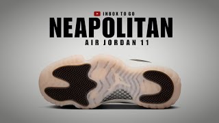 Air Jordan 11 NEAPOLITAN 2023 OFFICIAL LOOK AND RELEASE INFORMATION [upl. by Tadashi]