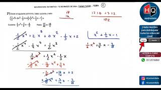 12032024  TARDE  TEMA C  RECUPERATORIO MATEMATICA  INGRESO A LA UTN  FRC [upl. by Ruthi]