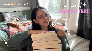 book prompts pick my august tbr 📚🫶🏻 [upl. by Brit347]