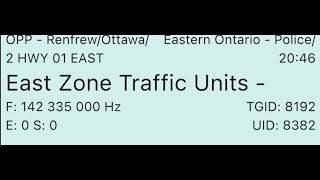 Ottawa police chase audio of a motorcycle [upl. by Atnahsal942]