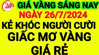 Giá vàng hôm nay ngày 2672024giá vàng 9999 hôm naygiá vàng 9999giá vàng999924ksjc18k10k [upl. by Atoiyanap89]