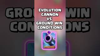 Evolution Cannon VS Ground Win Conditions clashroyale shorts [upl. by Lantha403]