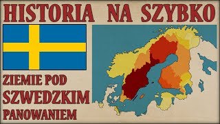 Ziemie pod panowaniem Szwecji latami na mapach  Historia na Szybko [upl. by Anyrak]