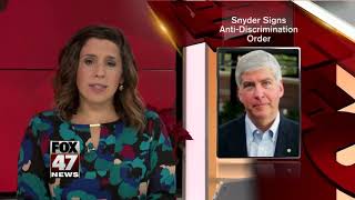 Snyder moves to bar LGBT discrimination by state contractors [upl. by Mafala]