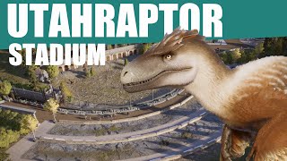 UTAHRAPTOR STADIUM with benches Jurassic World Evolution 2 Cretateous Predator pack JWE2 speedbuild [upl. by Uttica885]