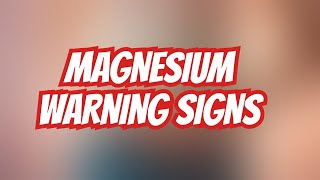 Magnesium Deficiency Symptoms You NEED to Recognize [upl. by Ytrebil]