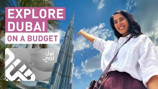 Dubai on a BUDGET Affordable Public Transport 🚌🚊 [upl. by Lednam]