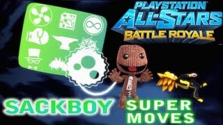 PlayStation All Stars  Sackboy SUPER MOVES [upl. by Nashner]