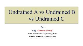 23 Undrained A vs Undrained B vs Undrained C [upl. by Beaufort660]