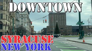 Syracuse  New York  4K Downtown Drive [upl. by Hoy119]