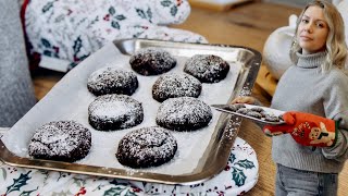 KETO CHOCOLATE CRINKLE COOKIES Dairy Free amp Gluten Free Christmas Cookies Recipe [upl. by Chadbourne354]