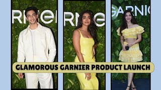 Pooja Hegde amp Vedang Raina Shine at the Glamorous Garnier Product Launch poojahegde vedangraina [upl. by Alage]