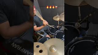 DrumCover labareda de fogo Jefferson e Suelen drummer gospelmusic baterista drumcover [upl. by Cuthburt]