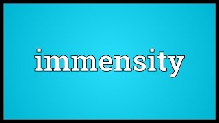 Immensity Meaning [upl. by Mandy]