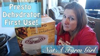 CHEAP Presto Dehydrator  First Use [upl. by Yelyac429]