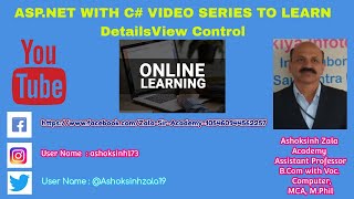DetailsView Control in DataBanding Perform All Operation without coding in ASPNET C [upl. by Anis281]