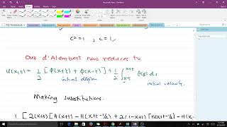 dAlemberts Formula Piecewise Function [upl. by Einaeg319]