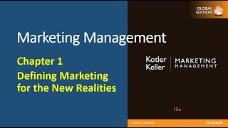 Marketing Kotler  Ch 1 Defining Marketing for the New Realities [upl. by Balliol819]