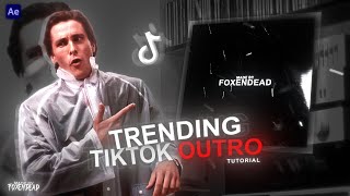 How to make trending Tiktok Outro  on After Affects [upl. by Delfine]