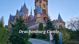 Drachenburg Castle  Schloss Drachenburg Königswinter  Castle in Germany  4K Ultra HD [upl. by Ybrad]