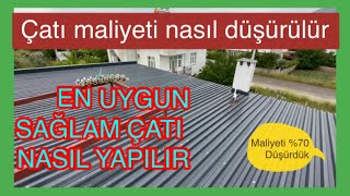 Çatınızı bu şekilde yaparsanız maliyetiniz 100de 70 düşer  müstakil villa maliyeti nasıl düşürülür [upl. by Esidnak]