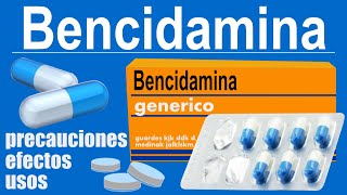 BENCIDAMINA para que sirve trata dolor inflamacion reacciones y mas [upl. by Eessej692]