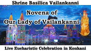 Day 4 of Vailankanni Novena  Konkani Mass Live at 1015 am 2nd Sept 2024  Vailankanni Shrine [upl. by Nodnek298]