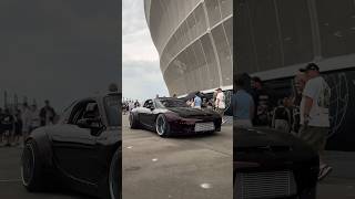 Bagged Mazda RX7 Rocketbunny on SSR Wheels [upl. by Trotta]