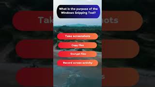 Purpose of the Windows Snipping Tool  Full Guide shorts [upl. by Idnahk]