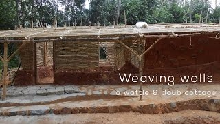 Weaving walls a wattle amp daub cottage [upl. by Tingey]