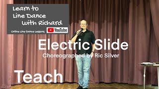 ABSOLUTE BEGINNER LINE DANCE LESSON 3 RERECORDED  Electric Slide  Part 1  Full Teach [upl. by Eneleh]