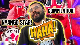 DRUMMER REACTS TO NYANGOSTAR WHEN YOURE OVERQUALIFIED FOR THE JOB PART 2  COMPILATION [upl. by Dnalrah270]