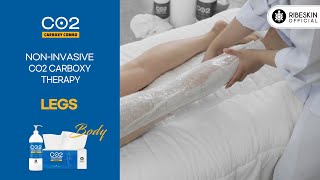 Legs amp feet for removing swellings  CO2 Carboxy Therapy  RIBESKIN PRO [upl. by Assyram]