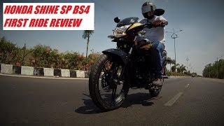 Honda Shine SP BS4 2017 First Ride Review Walkaround BikesDinos [upl. by Favata525]