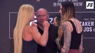 UFC 225 Holly Holm vs Megan Anderson Staredown [upl. by Hamrah]