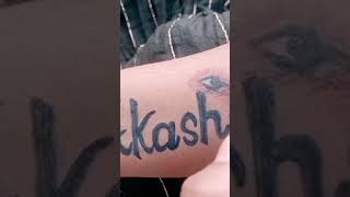 Pen Aakash name Kaise likhe Aakash name tatoo Kaise banaen Aakash name design mein Kaise likhen [upl. by Dnomyad]